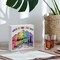 LGBT Decor Desk Sign – 5x5 Inches Wooden Box Sign with "Wander Your Own Way" Rainbow Pride Graphic – Aesthetic LGBTQ Ally Room Accent, Home Office Display, & Pride Month Gift for Lesbian, Gay, Queer & Friends